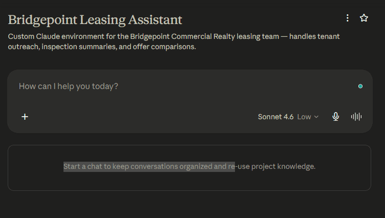 Bridgepoint Leasing Assistant โ Claude Project